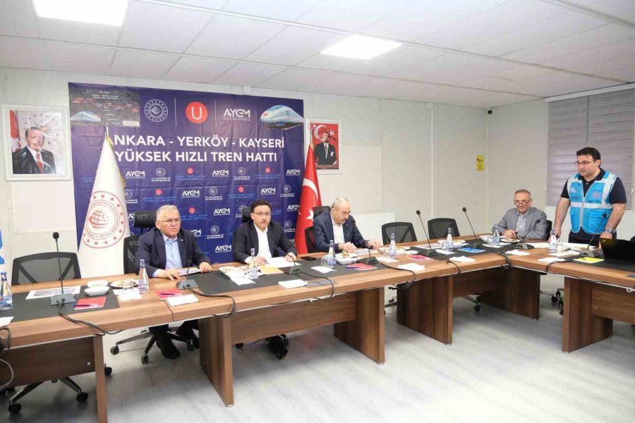 Başkan Büyükkılıç’tan Yüksek Hızlı Tren Şantiyesinde İnceleme