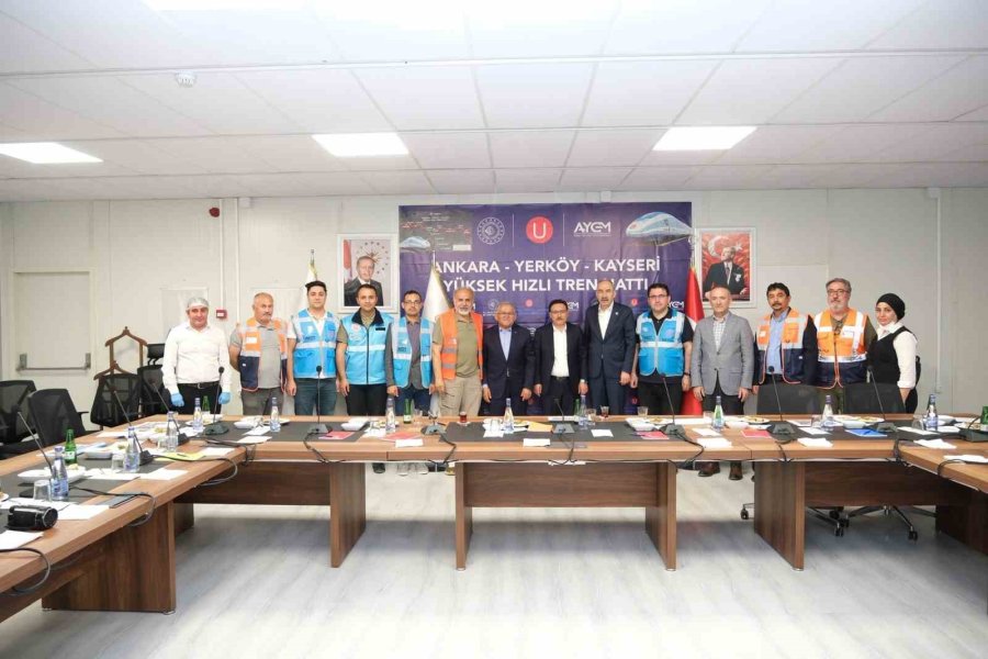 Başkan Büyükkılıç’tan Yüksek Hızlı Tren Şantiyesinde İnceleme