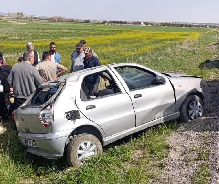 Kulu’da Otomobil Takla Attı: 1 Yaralı