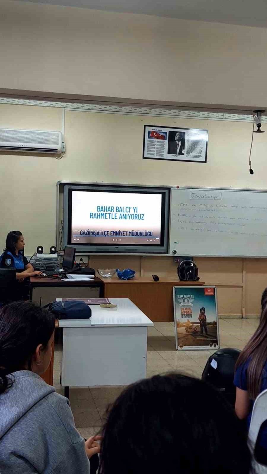 Gazipaşalı Gençlere Kaskın Önemi Anlatıldı