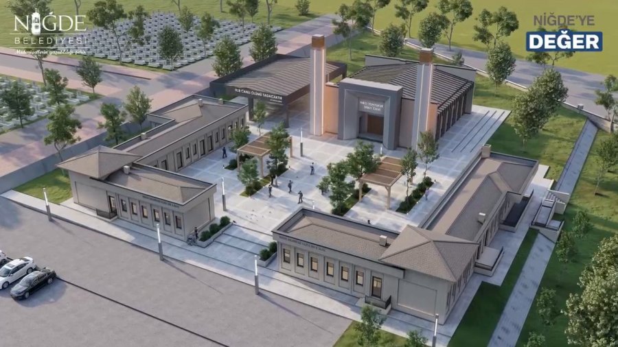 Niğde Belediyesi’nden Hıdırlık Mezarlığı’na Yeni Taziye Evi Projesi