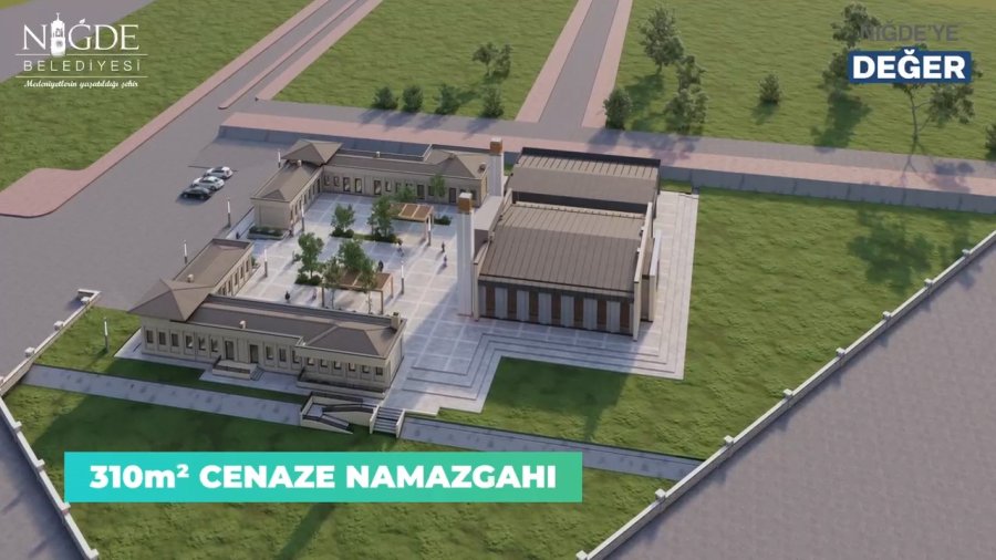 Niğde Belediyesi’nden Hıdırlık Mezarlığı’na Yeni Taziye Evi Projesi