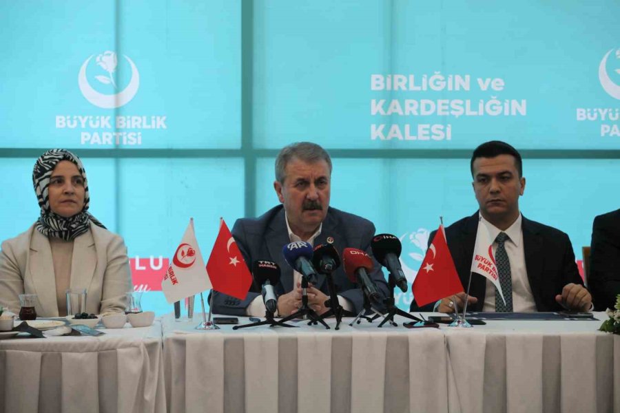 Bbp Genel Başkanı Destici: "iki Suç İçin İdam Cezası Geri Getirilmelidir"