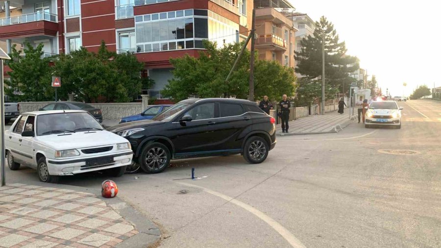 Cipin Çarptığı Motosikletin Sürücüsü Canını Son Anda Kurtardı