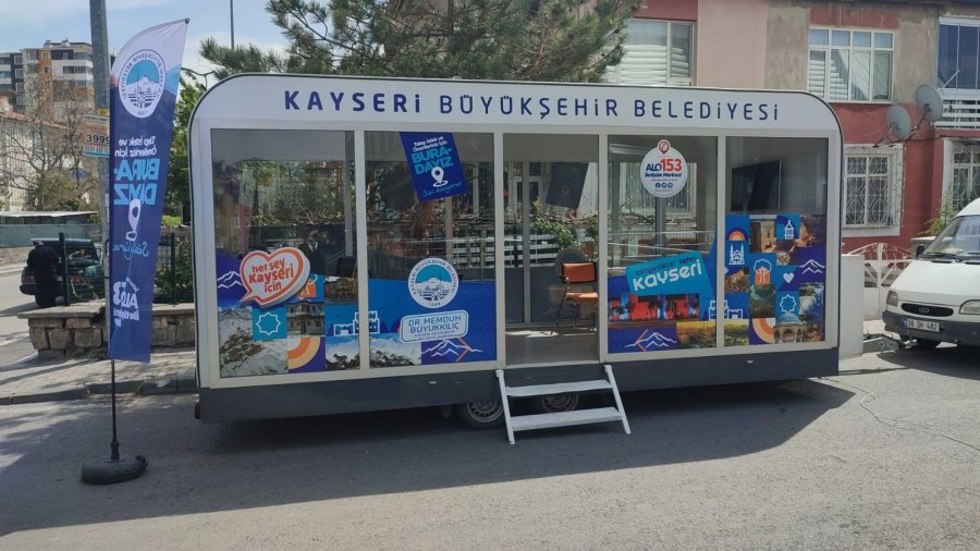 Kayseri Büyükşehir, Mobil Beyaz Masa İle Vatandaşla İç İçe