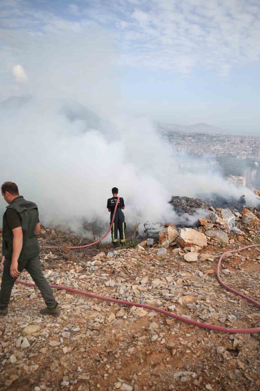 Alanya’da Makilik Alanda Yangın