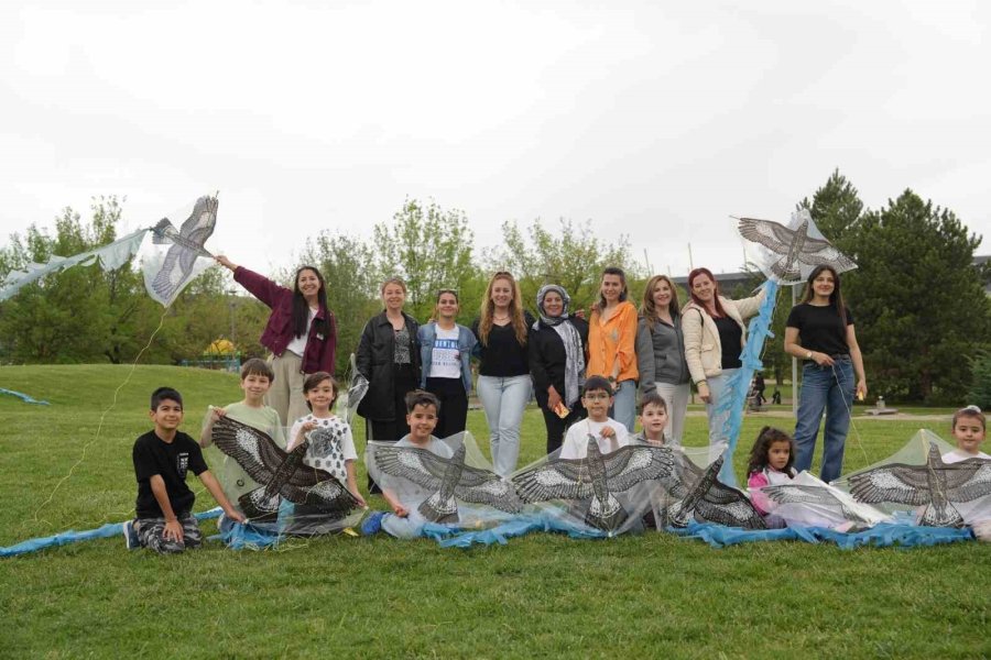 Dünya Göçmen Kuşlar Günü Etkinliğinde Gökyüzü Uçurtmalarla Renklendi