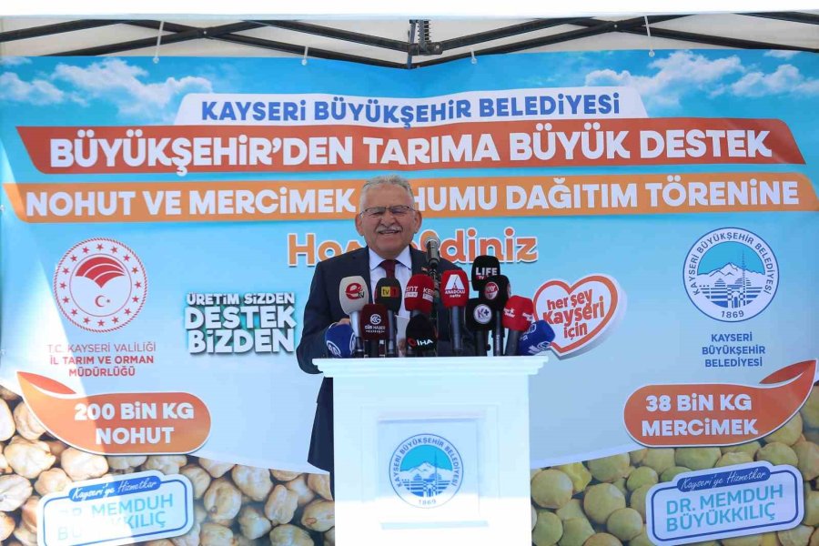 Başkan Büyükkılıç’tan Üreticilere Dev Tohum Desteği: 6 Yılda 3 Bin 992 Ton Tohum Dağıtıldı