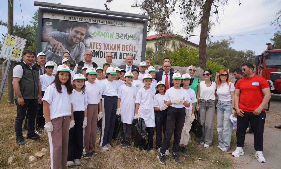 Öğrenciler, Yangınlara Karşı Çevre Temizliği Yaptı