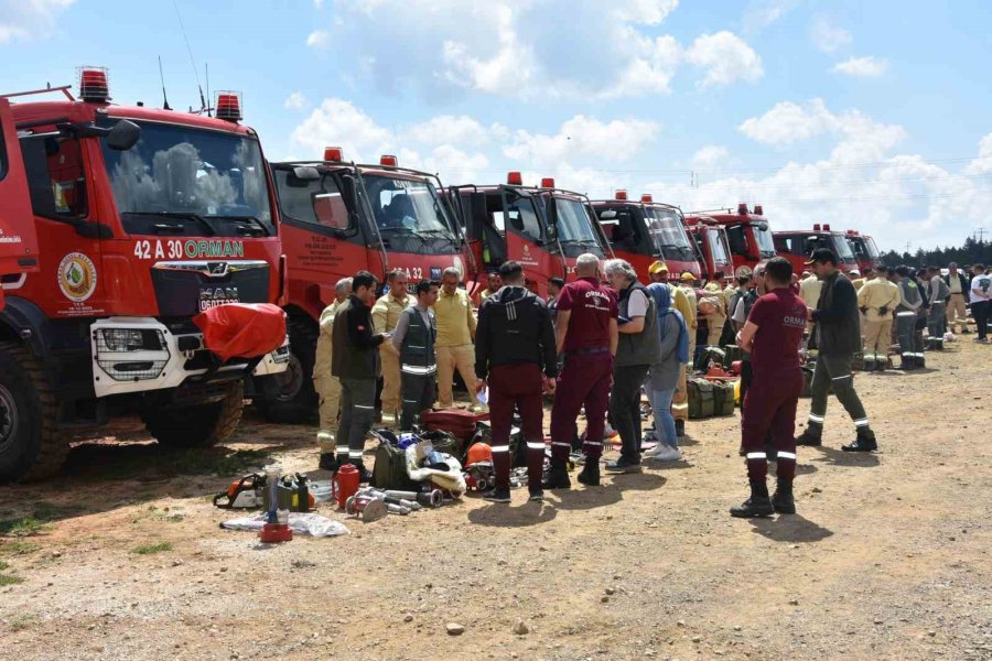 Beyşehir’de Orman Yangınlarına Karşı Eğitimler Sürüyor