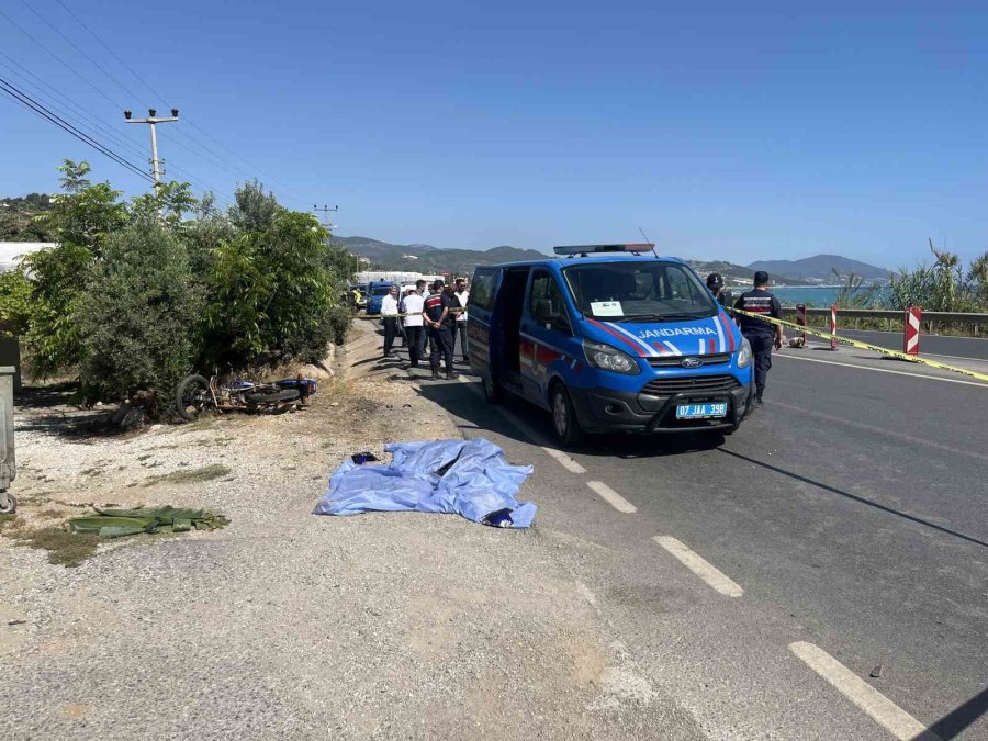 Alanya’da Motosiklet Kazası : 1 Ölü
