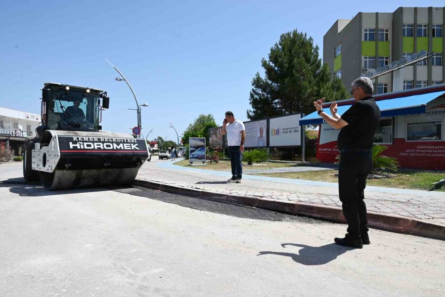 Elektrik Altyapısı Yenilenen Kemer’de Yollar Asfaltlanıyor