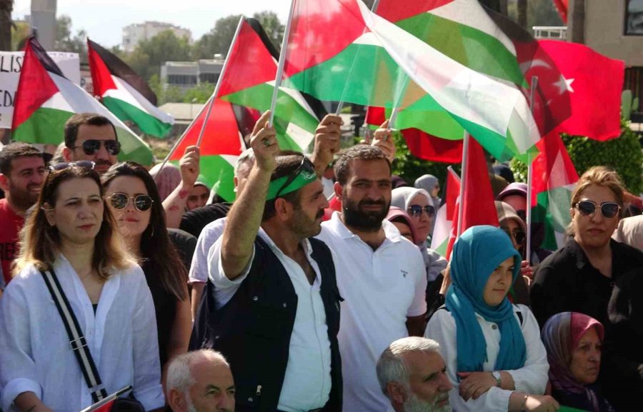 Mersin’de ‘büyük Gazze Mitingi’ Düzenlendi