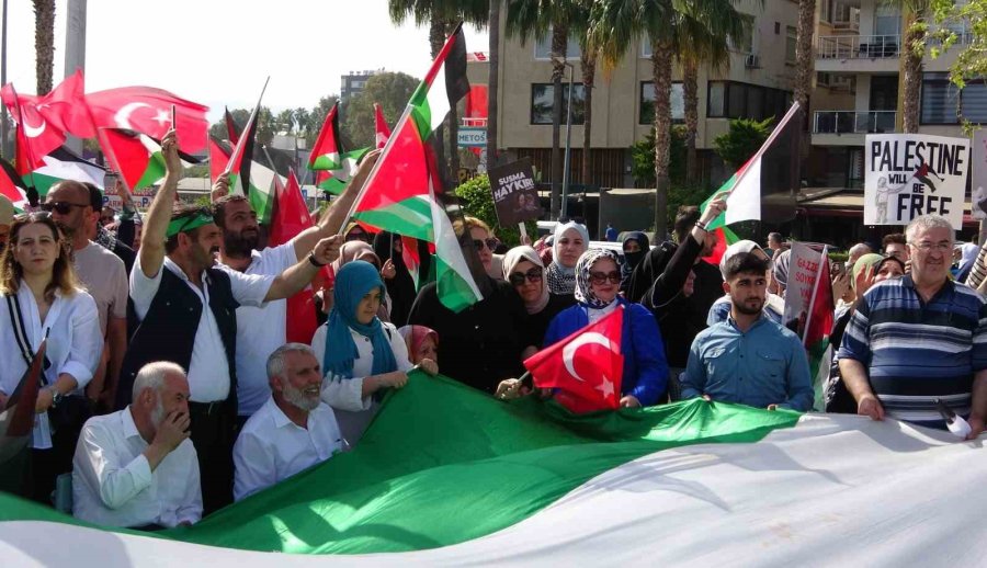 Mersin’de ‘büyük Gazze Mitingi’ Düzenlendi