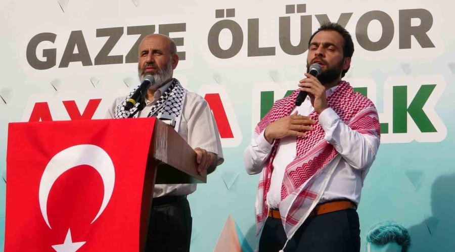 Mersin’de ‘büyük Gazze Mitingi’ Düzenlendi