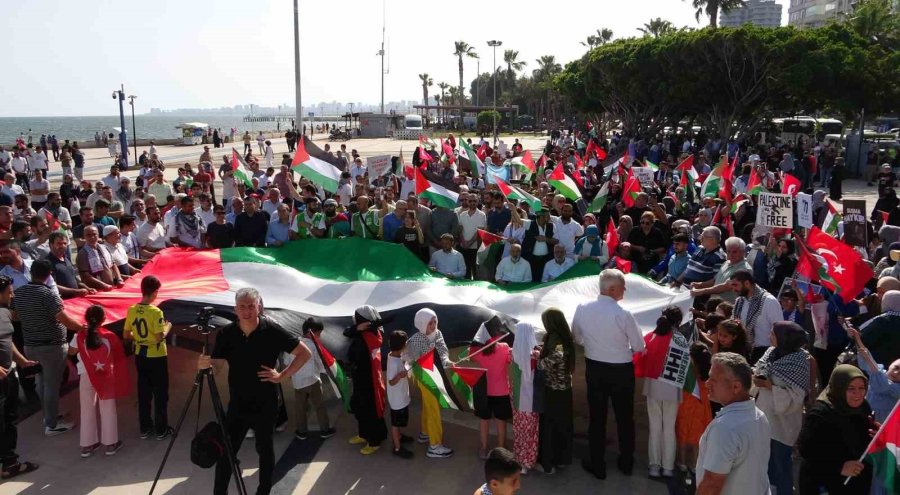 Mersin’de ‘büyük Gazze Mitingi’ Düzenlendi