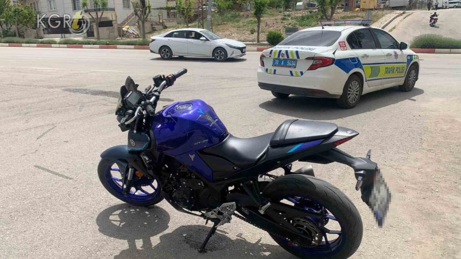 Karaman’da Motosiklet Kazası: 1 Yaralı