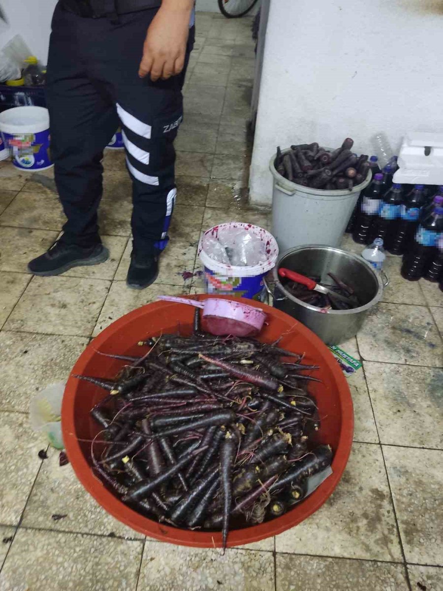 Halk Sağlığını Tehdit Eden Ruhsatsız Şalgam İmalathanesi Mühürlendi