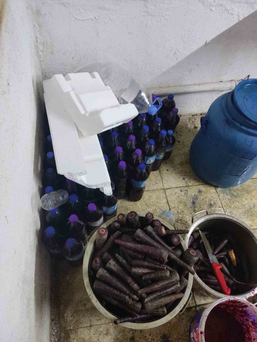 Halk Sağlığını Tehdit Eden Ruhsatsız Şalgam İmalathanesi Mühürlendi