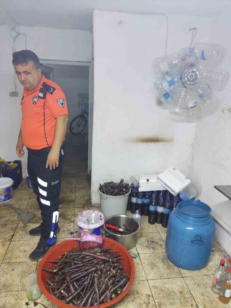 Halk Sağlığını Tehdit Eden Ruhsatsız Şalgam İmalathanesi Mühürlendi