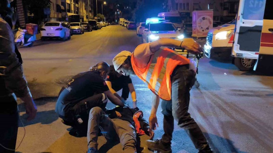 Otomobille Çarpışan Motosiklet Sürücüsü Yaralandı