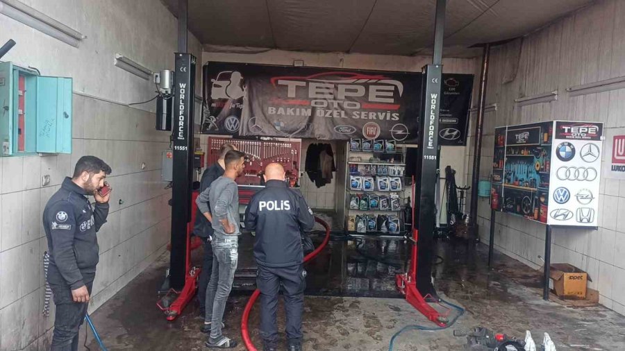 Seydişehir’de Oto Tamirhanesinde Yangın Paniği