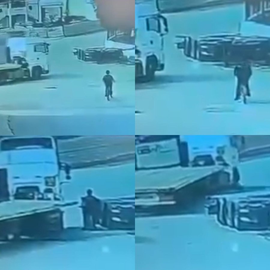 Tırın Çarptığı Bisikletli Çocuk Ölmüş, Sürücü Kaçmıştı: O Anların Görüntüsü Çıktı