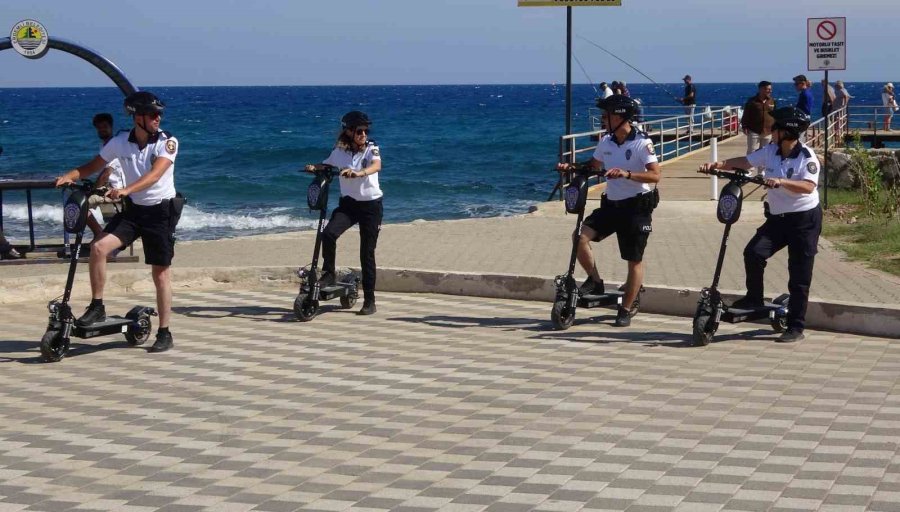 Kızkalesi Sezona Hazır:scooterlu Plaj Polisleri De Göreve Başladı