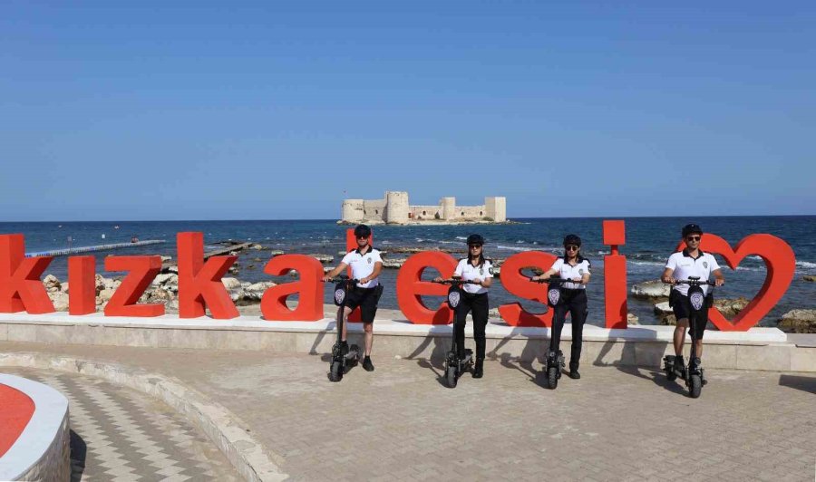 Kızkalesi Sezona Hazır:scooterlu Plaj Polisleri De Göreve Başladı
