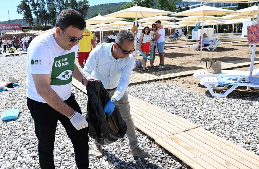 Kemer’de Deniz Dibi Ve Sahil Temizliği Etkinliği