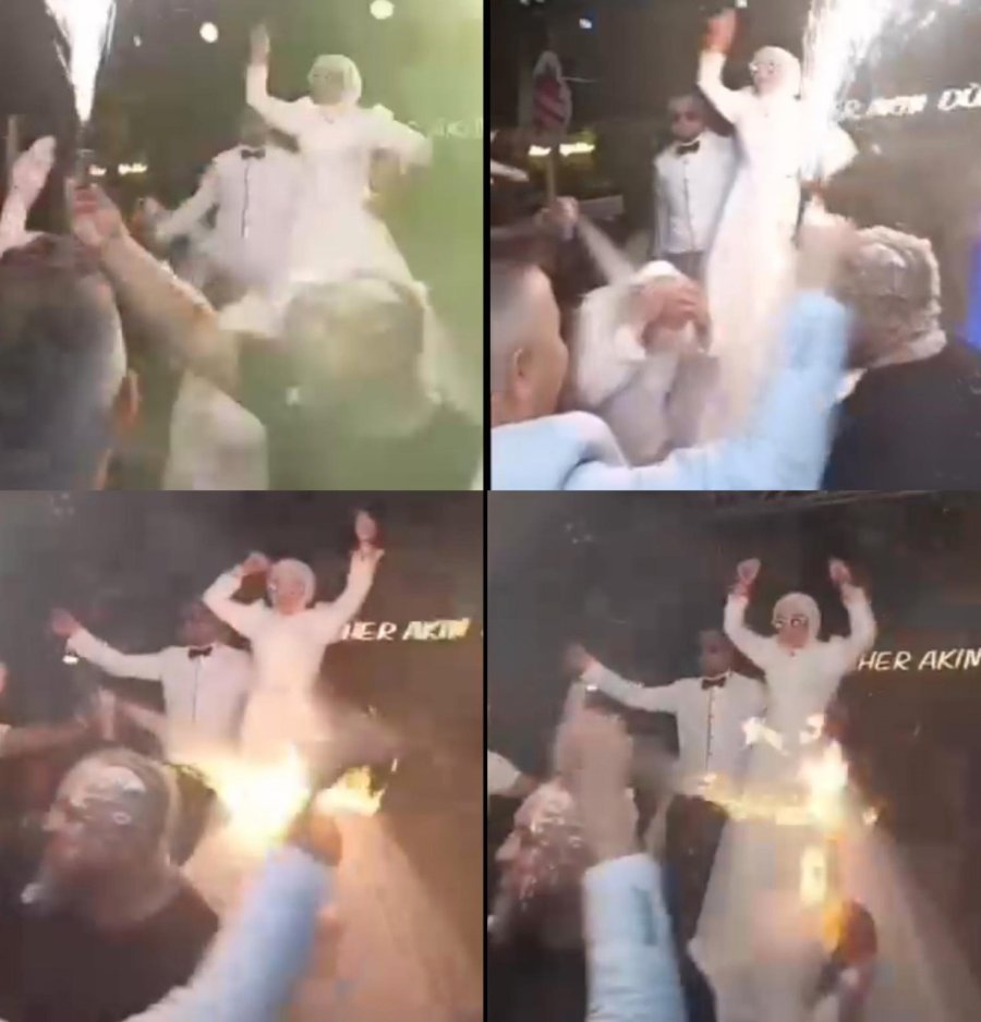 Düğündeki Meşale Şovu Faciaya Yol Açıyordu