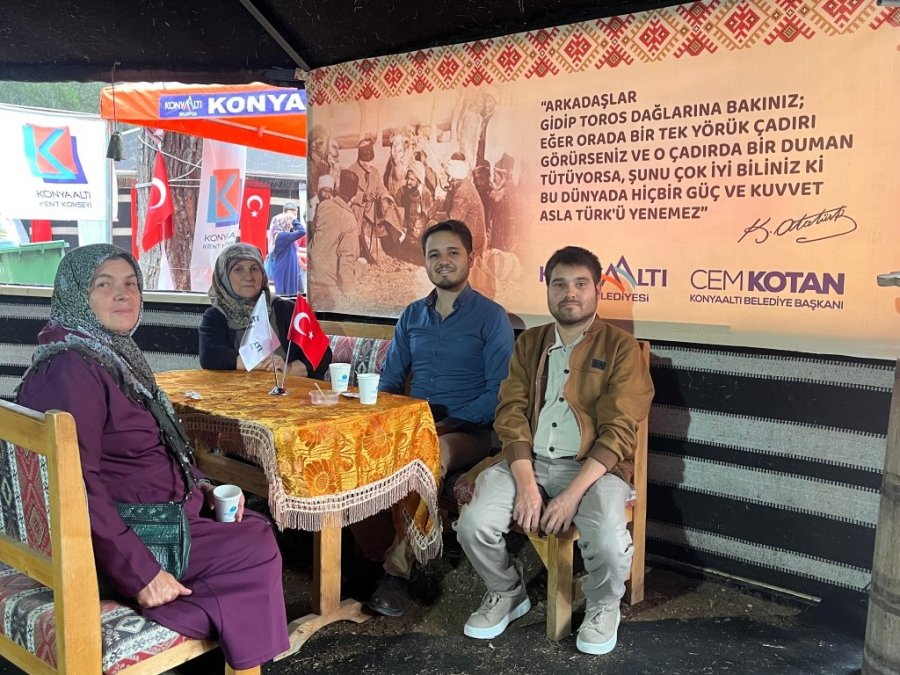 Yörük Festivali’nde Konyaaltı Çadırı İlgi Gördü