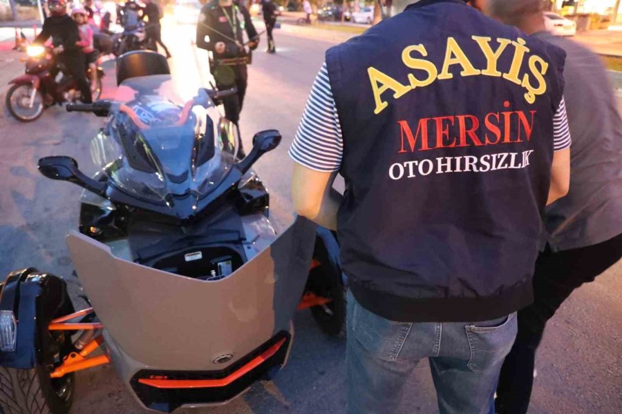 Mersin’de Binlerce Motosiklet Denetlendi, Yüzlercesi Trafikten Men Edildi