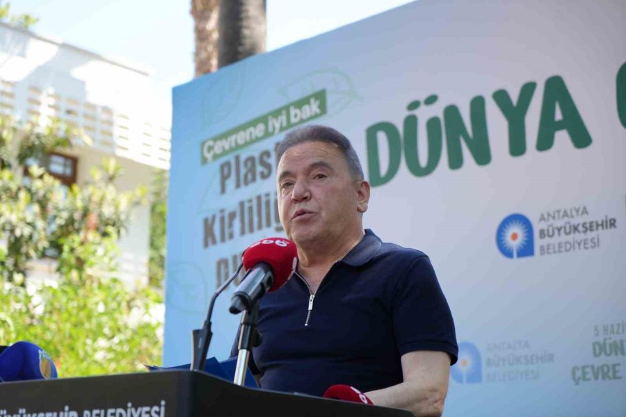 Antalya’da Dünya Çevre Günü’ne ’plastik Kirliliğine Dur De’ Teması Damga Vurdu