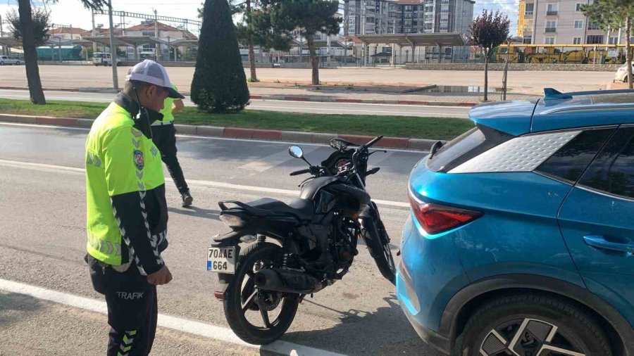 Karaman’da Motosiklet Kazası: 1 Yaralı