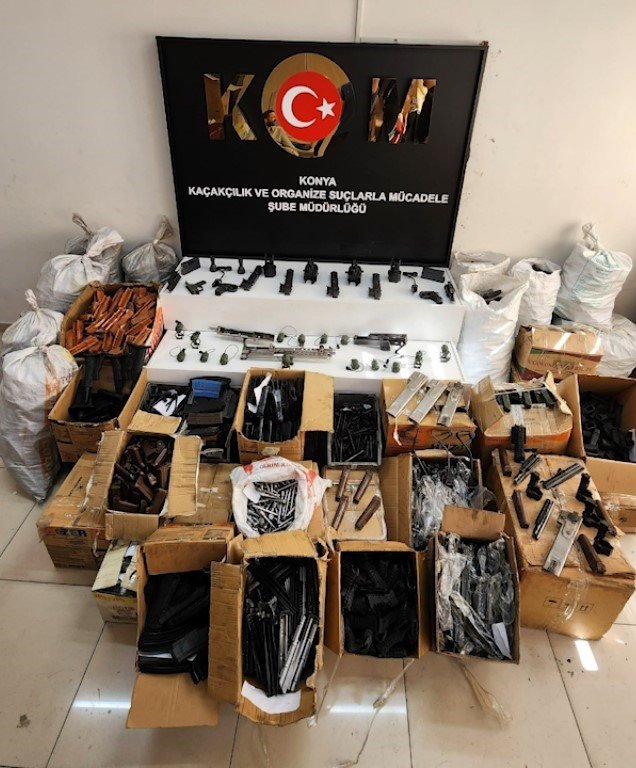 Konya Polisinden Kaçak Silah Fabrikasına Operasyon: 1 Gözaltı