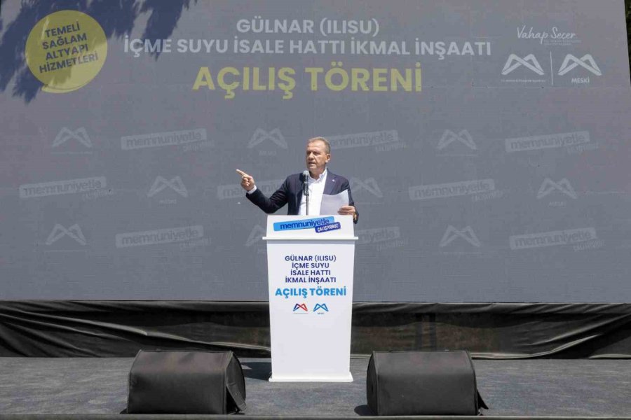 Gülnar’ın Su Sorunu Ilısu İçme Suyu Hattı İle Çözüldü