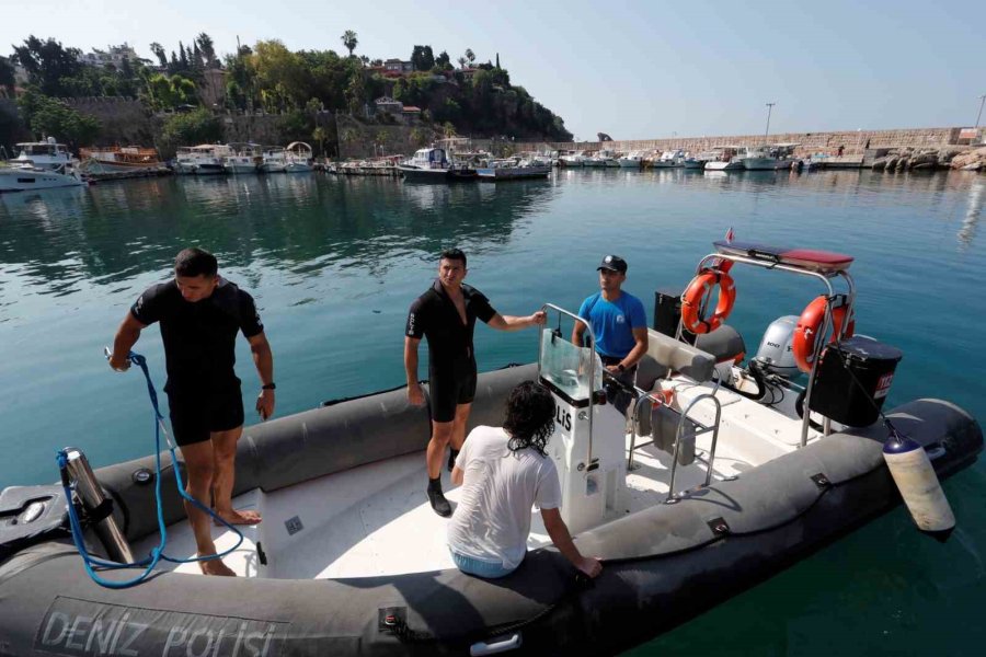 Sub Yapan Genç Boğulma Tehlikesi Geçirdi, Yardımına Deniz Polisi Yetişti