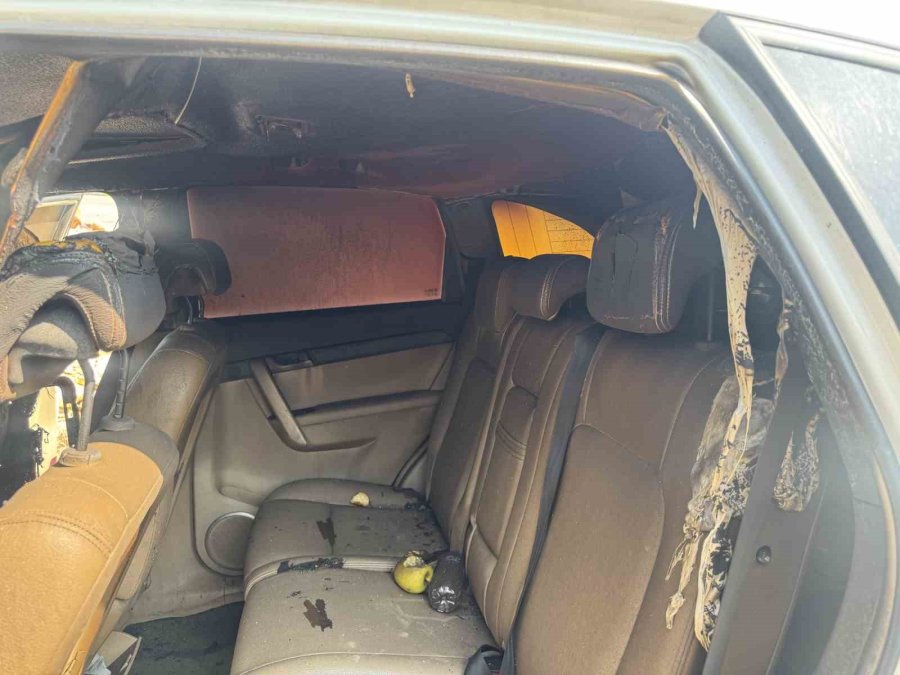 Antalya’da Seyir Halindeki Cip Alev Aldı