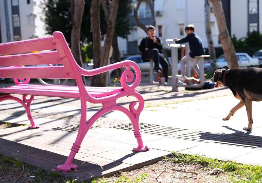 Konyaaltı’nın Bankları Renklendi