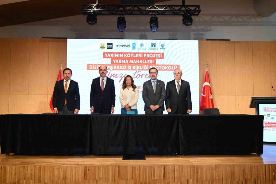 "yarının Köyleri Projesi" Protokolü İmza Töreni Düzenlendi