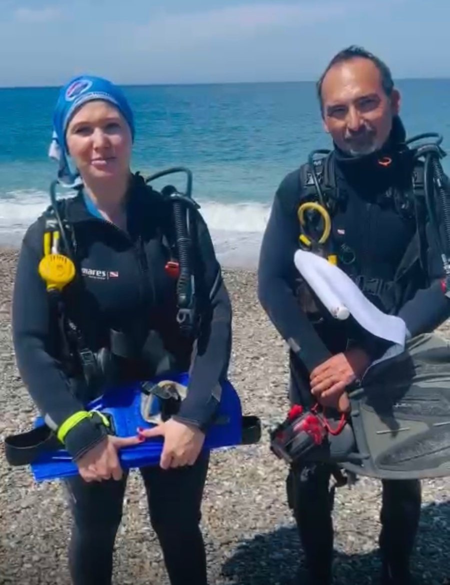 Gazipaşa’da Caretta Carettalar İçin Deniz Dibi Temizliği Yapıldı