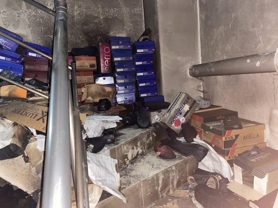 Konya’da İş Yerinin Bodrumunda Yangın