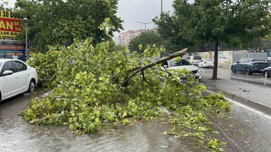 Konya’da Dolu Ve Sağanak Yağış Etkili Oldu