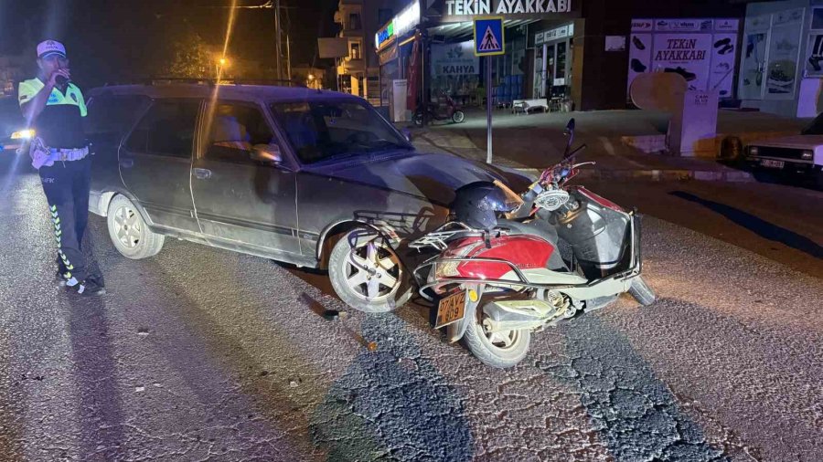 Gazipaşa’da Otomobil İle Motosiklet Çarpıştı: 1 Yaralı