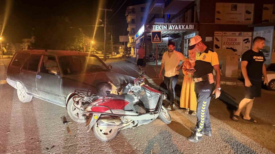Gazipaşa’da Otomobil İle Motosiklet Çarpıştı: 1 Yaralı