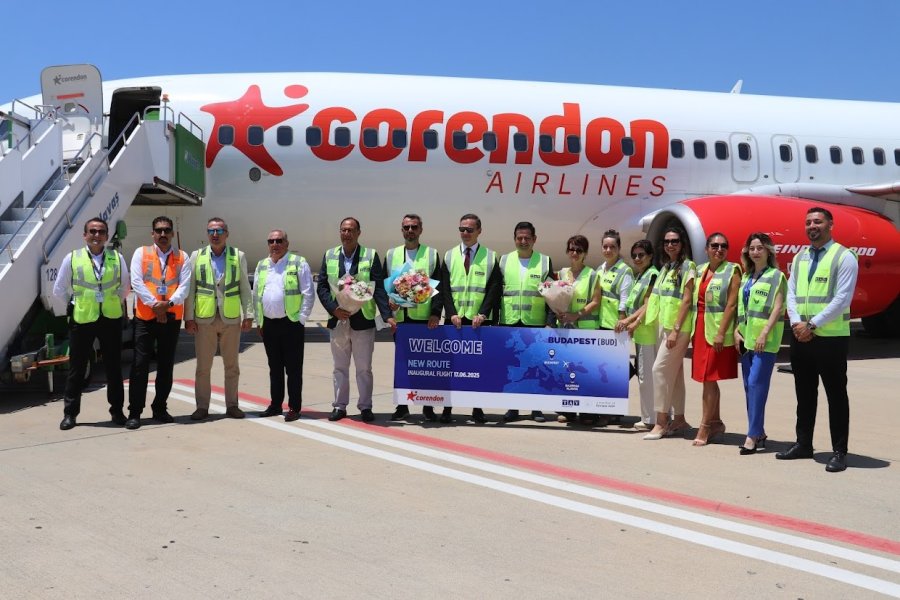 Macaristan’ın Başkenti Budapeşte’den Gazipaşa’ya İlk Uçuş Gerçekleşti