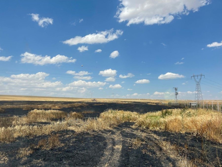 Kulu’da Buğday Tarlası Yandı