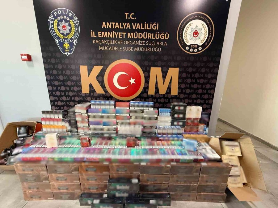 Antalya’da Kaçakçılık Operasyonu: 26 Şüpheliye Adli İşlem