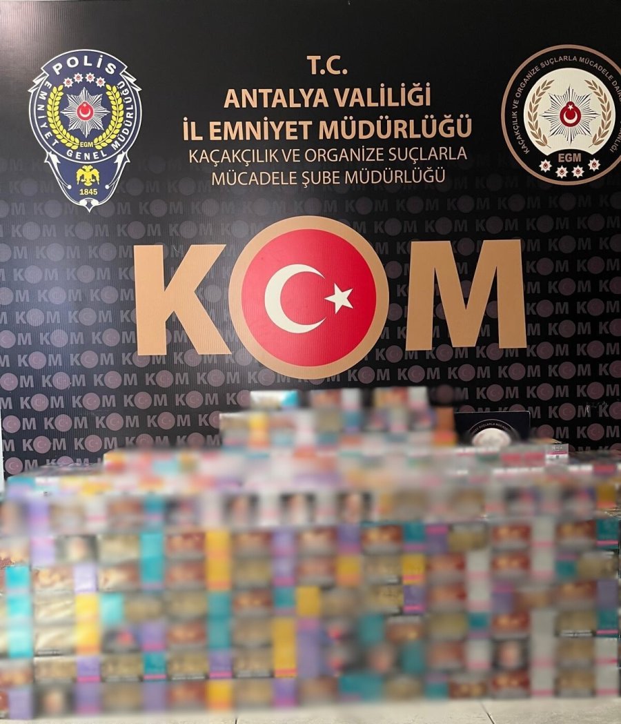 Antalya’da Kaçakçılık Operasyonu: 26 Şüpheliye Adli İşlem